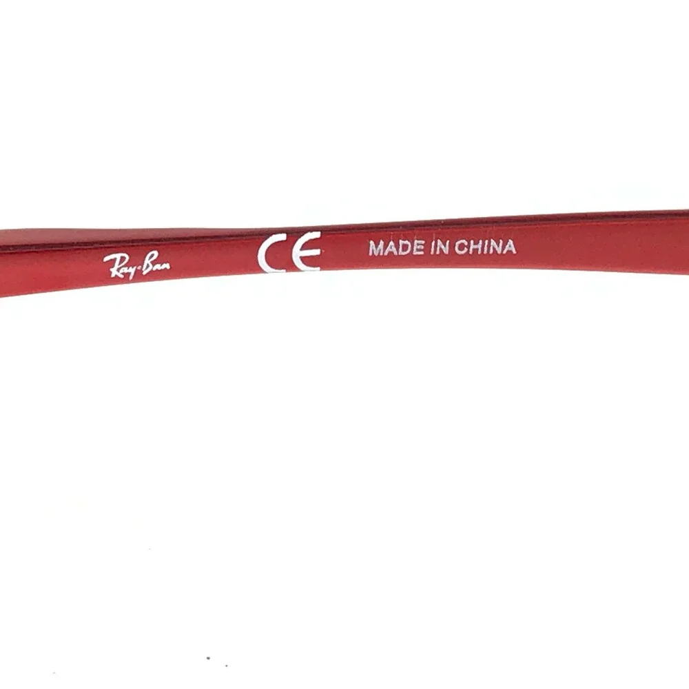 Ray-Ban Petite Eyeglasses Frames RB6109 2539 Red Oval Full Wire Rim 51-17-140